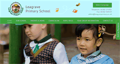 Desktop Screenshot of leagraveprimary.co.uk